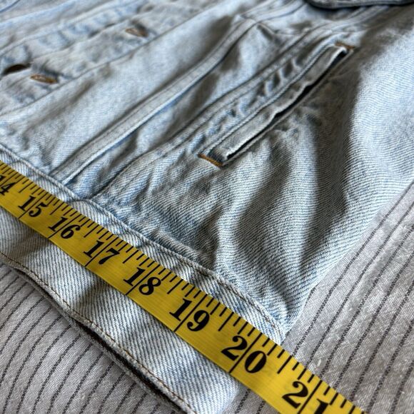 Vtg 90s LEVIS 507 Type-3 Denim Jacket Size Medium Faded Medium 80s USA - Picture 16 of 16